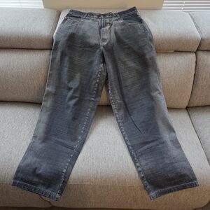 Pelle Pelle Men's Washed Gray Relaxed Jeans Retro